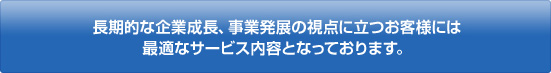 VPS-BOXは、長期的な企業成長、事業発展の視点に立つお客様には
最適なサービス内容となっております。